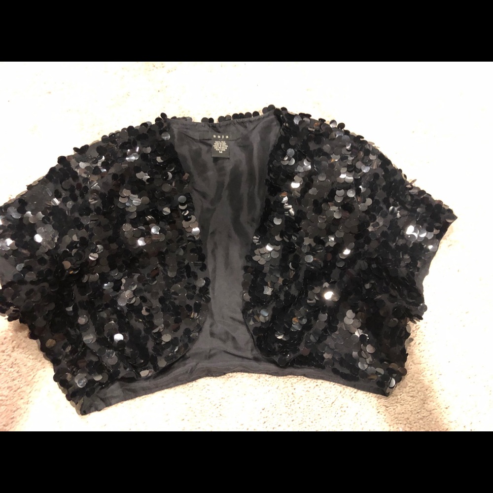 Sequin cropped cardigan